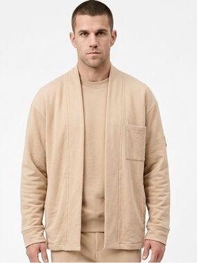 AMBUSH | Tan Pocketed Cardigan Sweater Tie Closure Unisex Size Medium